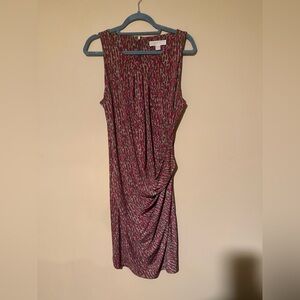 Michael Kors Ruched Leopard Dress NWOT
